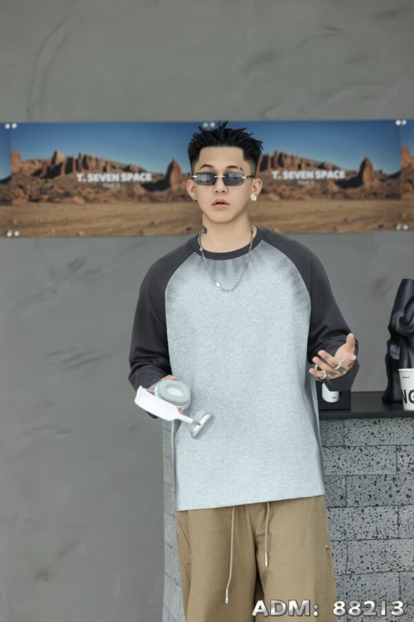 ​​ADM new Colorblock Spray Sweatshirt 88213 - 280gsm Premium Cotton | Bulk Wholesale (4 Colors)​​ - Image 12