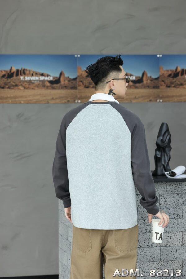 ​​ADM new Colorblock Spray Sweatshirt 88213 - 280gsm Premium Cotton | Bulk Wholesale (4 Colors)​​ - Image 11
