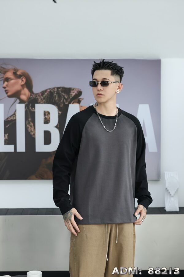 ​​ADM new Colorblock Spray Sweatshirt 88213 - 280gsm Premium Cotton | Bulk Wholesale (4 Colors)​​ - Image 10