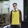 ​​ADM new Colorblock Spray Sweatshirt 88213 - 280gsm Premium Cotton | Bulk Wholesale (4 Colors)​​ - Yellow