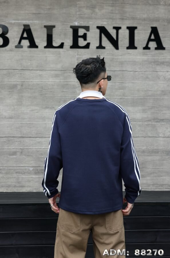 ​​ADM New Retro Stripe Raglan Sweatshirt 88270 - 280gsm Premium Cotton | Bulk Wholesale (4 Colors)​​ - Image 5
