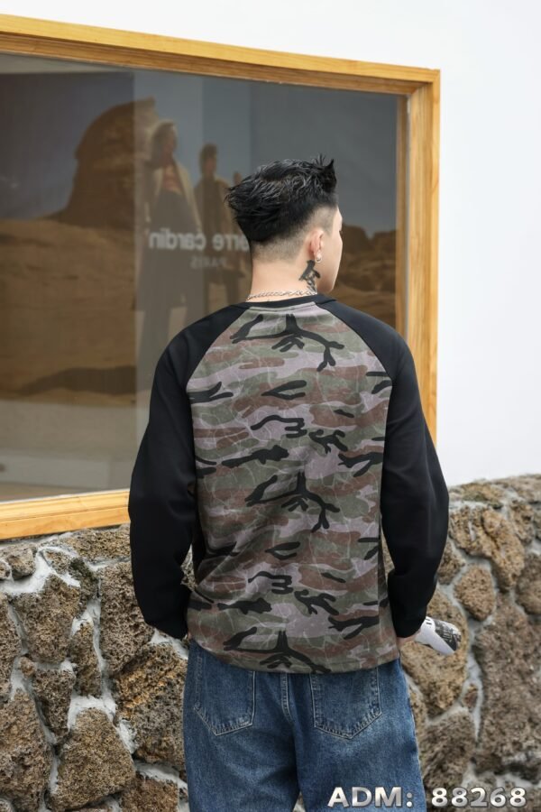 ​​ADM New Vintage Camo Raglan Sweatshirt 88268 - 280gsm Premium Cotton | Bulk Wholesale (2 Colors)​​ - Image 6