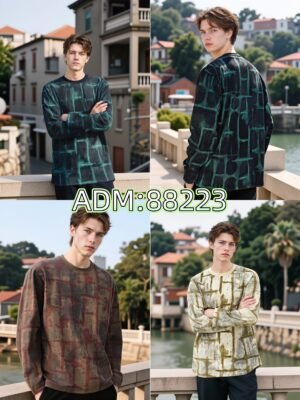 New 2025 Specialty Fabric Sweatshirt | Premium Crewneck 88223# | Exclusive Wholesale Streetwear