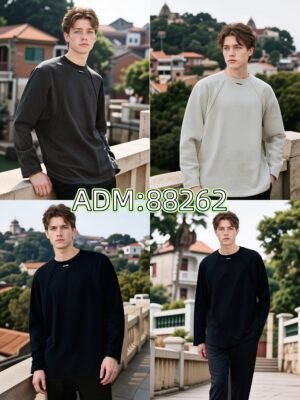 Structural Labeled Sweatshirt | Designer Crewneck 88262# | Premium Wholesale Streetwear