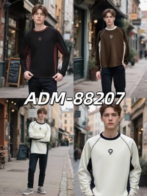 New Vintage Color Block Sweatshirt | Embroidered Crewneck 88207# | Wholesale Streetwear