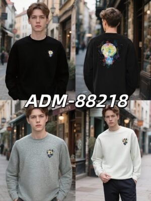 2025 New Flocked Foam Sweatshirt | Premium Crewneck 88218# | Wholesale Streetwear