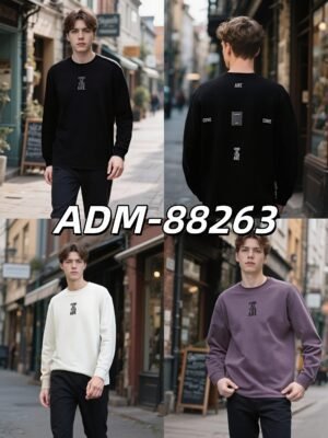 Flocked Foam Sweatshirt | Premium Crewneck 88263# | Wholesale Streetwear