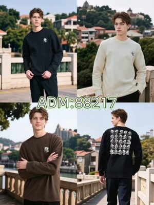 2025 New Flocked Foam Sweatshirt | Premium Crewneck 88217# | Wholesale Streetwear