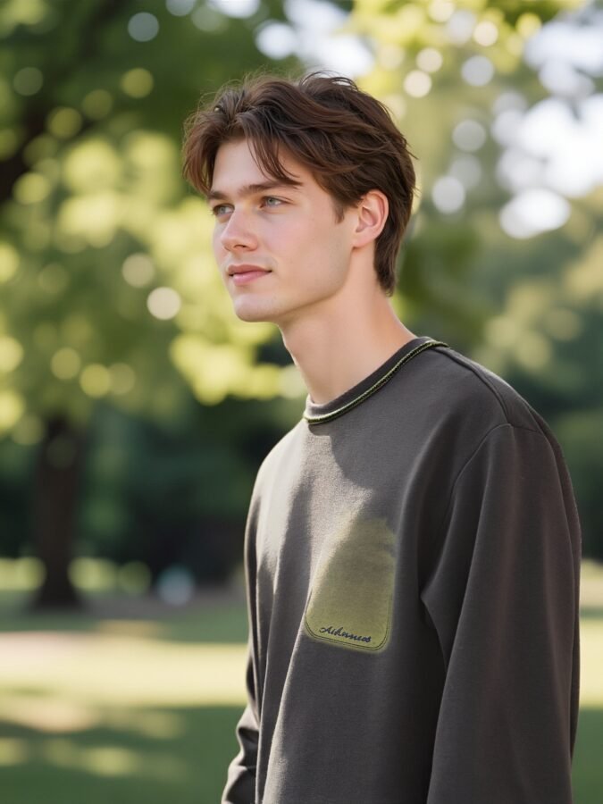 New Premium 280gsm Crewneck Sweatshirt | Custom Waterprint & Coverstitch (88201#) | Bulk Wholesale - Image 14