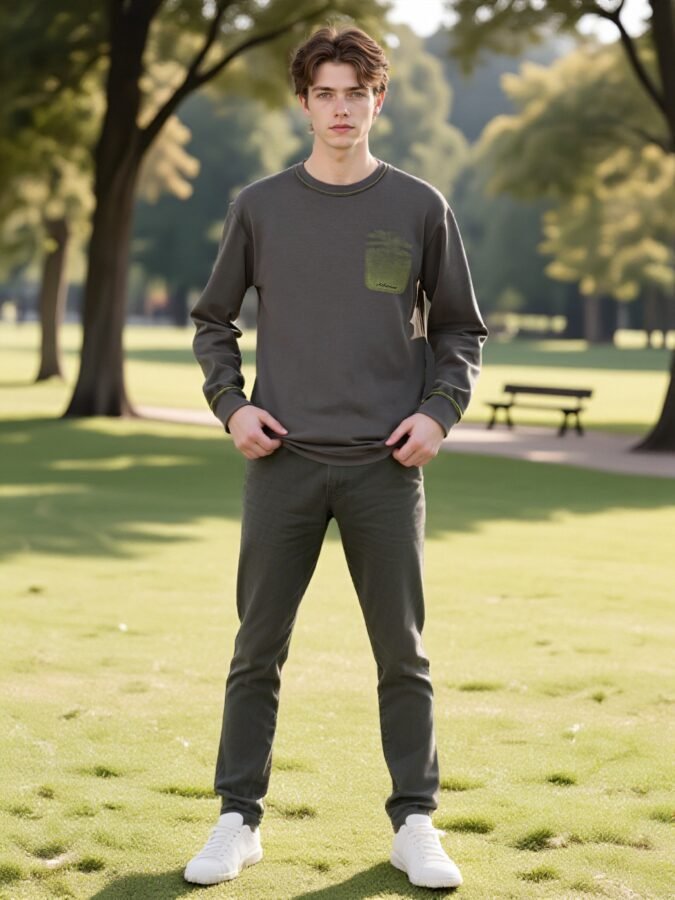 New Premium 280gsm Crewneck Sweatshirt | Custom Waterprint & Coverstitch (88201#) | Bulk Wholesale - Image 12