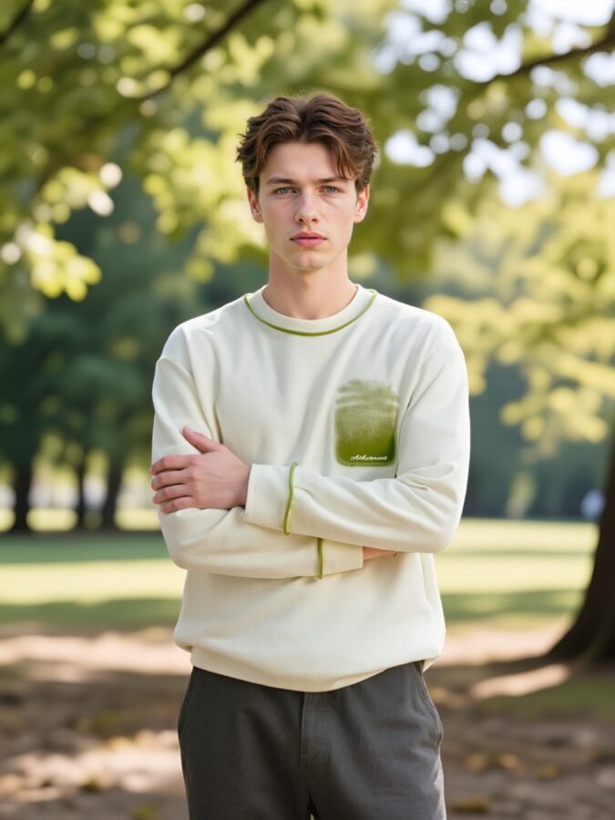 New Premium 280gsm Crewneck Sweatshirt | Custom Waterprint & Coverstitch (88201#) | Bulk Wholesale - Image 8