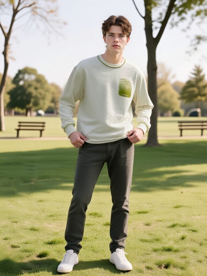 New Premium 280gsm Crewneck Sweatshirt | Custom Waterprint & Coverstitch (88201#) | Bulk Wholesale - Image 6
