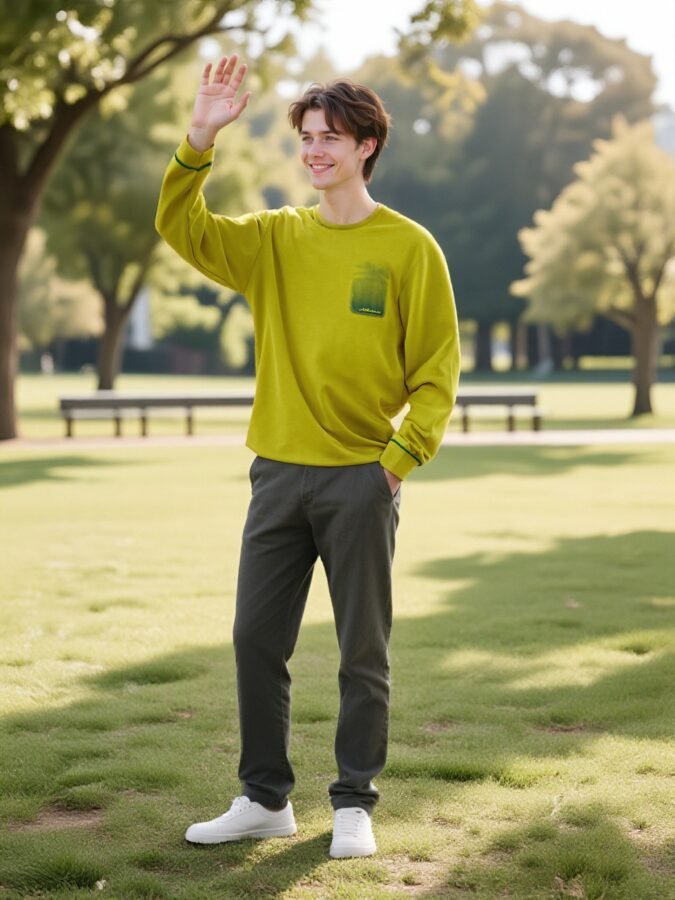 New Premium 280gsm Crewneck Sweatshirt | Custom Waterprint & Coverstitch (88201#) | Bulk Wholesale - Image 5