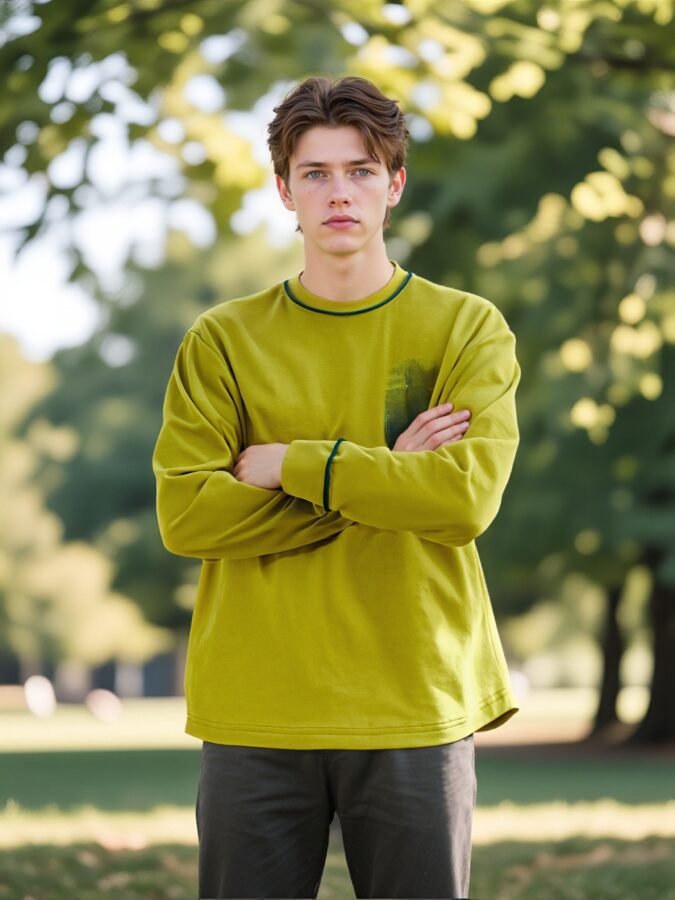 New Premium 280gsm Crewneck Sweatshirt | Custom Waterprint & Coverstitch (88201#) | Bulk Wholesale - Image 4
