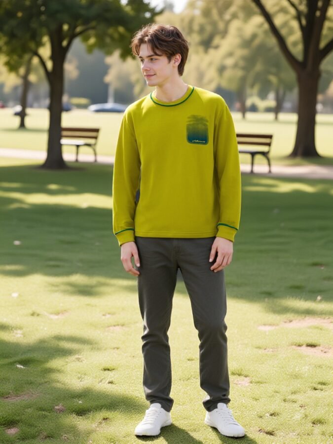 New Premium 280gsm Crewneck Sweatshirt | Custom Waterprint & Coverstitch (88201#) | Bulk Wholesale - Image 3