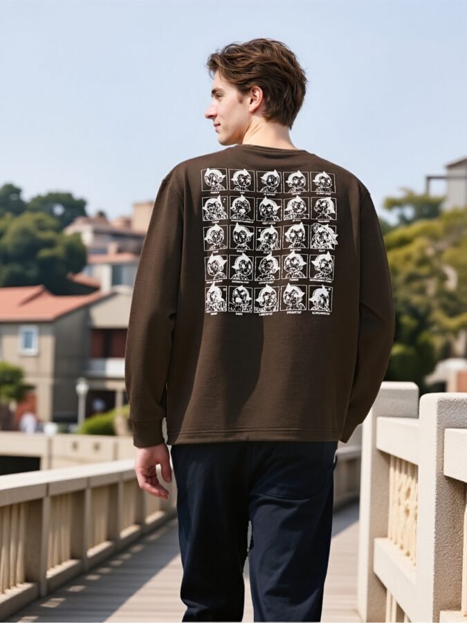 2025 New Flocked Foam Sweatshirt | Premium Crewneck 88217# | Wholesale Streetwear - Image 13
