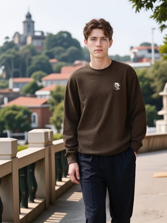 2025 New Flocked Foam Sweatshirt | Premium Crewneck 88217# | Wholesale Streetwear - Image 11