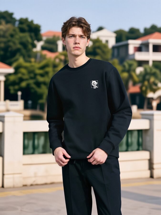 2025 New Flocked Foam Sweatshirt | Premium Crewneck 88217# | Wholesale Streetwear - Image 8