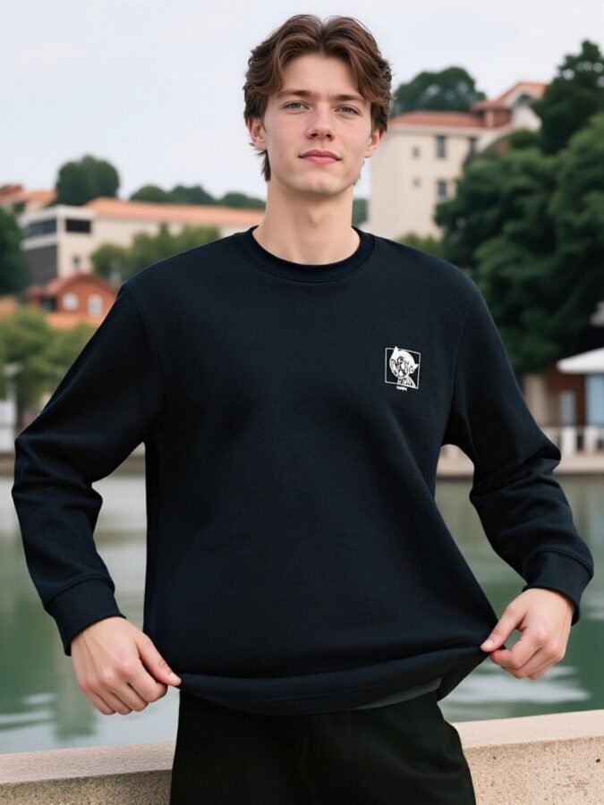 2025 New Flocked Foam Sweatshirt | Premium Crewneck 88217# | Wholesale Streetwear - Image 7