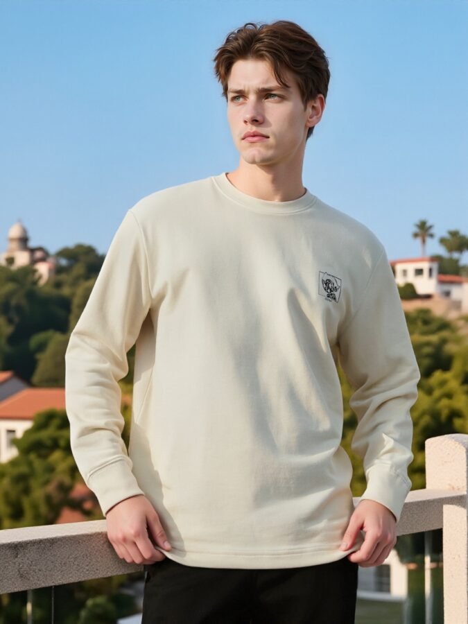 2025 New Flocked Foam Sweatshirt | Premium Crewneck 88217# | Wholesale Streetwear - Image 3