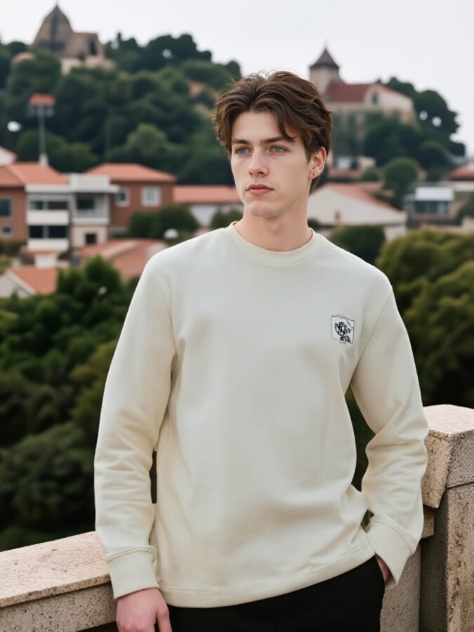 2025 New Flocked Foam Sweatshirt | Premium Crewneck 88217# | Wholesale Streetwear - Image 2