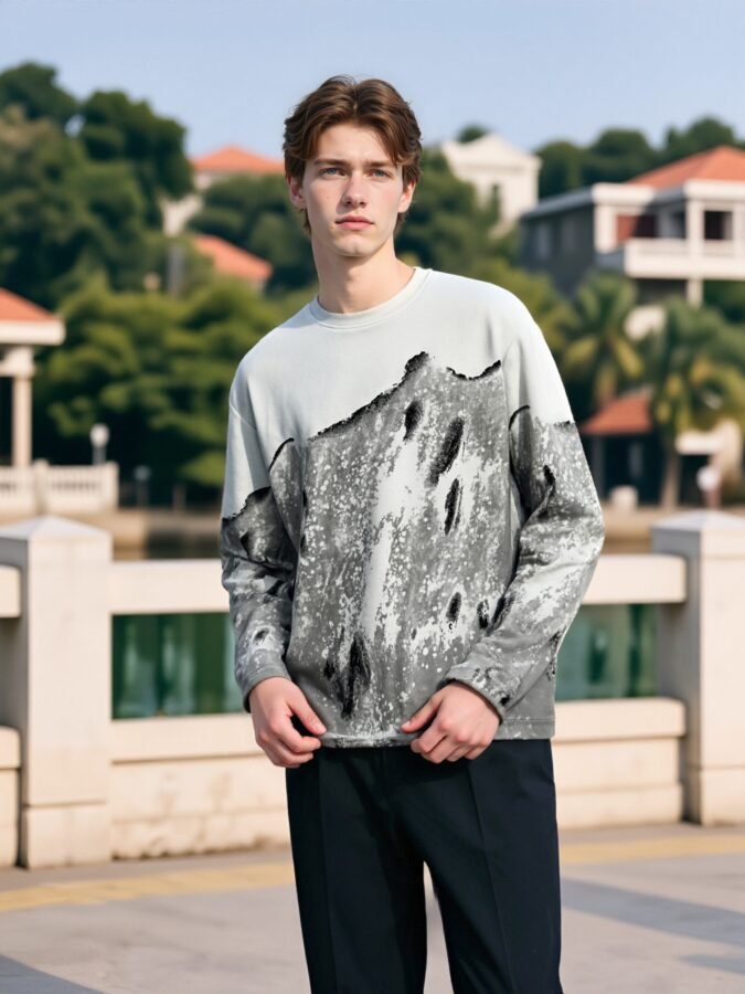 2025 New Tie-Dye Sweatshirt | Designer Crewneck 88219# | Premium Wholesale Streetwear - Image 10