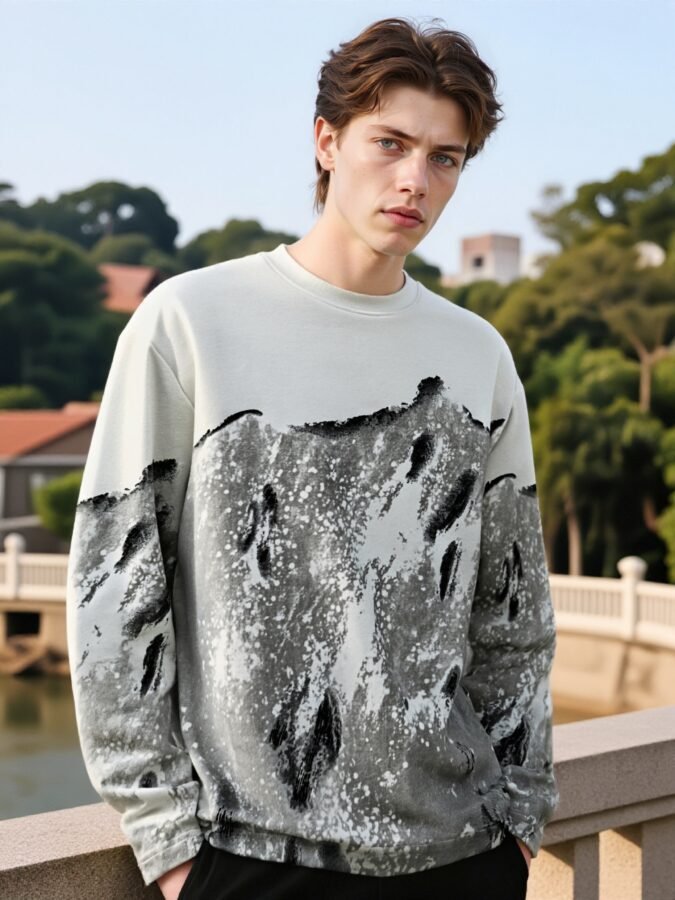 2025 New Tie-Dye Sweatshirt | Designer Crewneck 88219# | Premium Wholesale Streetwear - Image 9