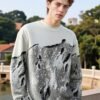 2025 New Tie-Dye Sweatshirt | Designer Crewneck 88219# | Premium Wholesale Streetwear - White