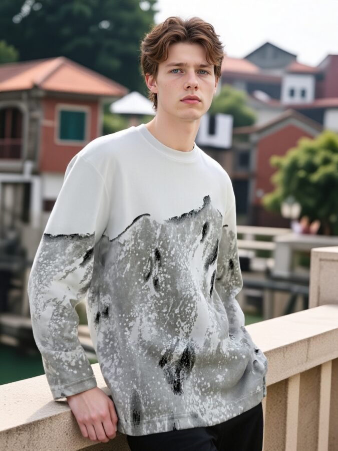 2025 New Tie-Dye Sweatshirt | Designer Crewneck 88219# | Premium Wholesale Streetwear - Image 8