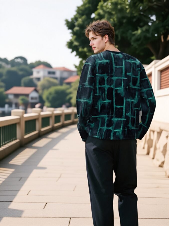 New 2025 Specialty Fabric Sweatshirt | Premium Crewneck 88223# | Exclusive Wholesale Streetwear - Image 16