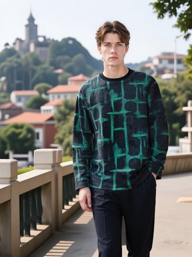 New 2025 Specialty Fabric Sweatshirt | Premium Crewneck 88223# | Exclusive Wholesale Streetwear - Image 9