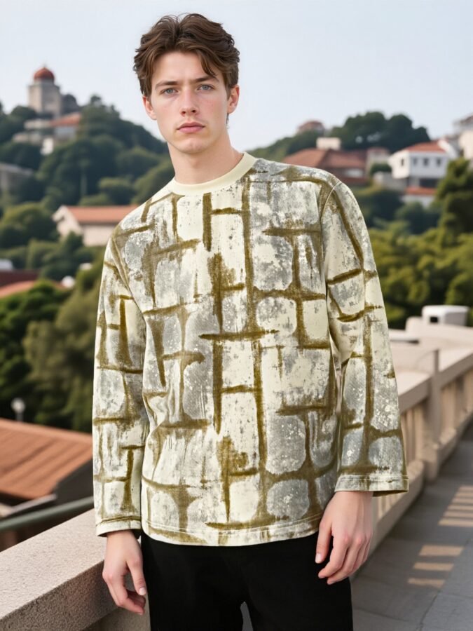 New 2025 Specialty Fabric Sweatshirt | Premium Crewneck 88223# | Exclusive Wholesale Streetwear - Image 8