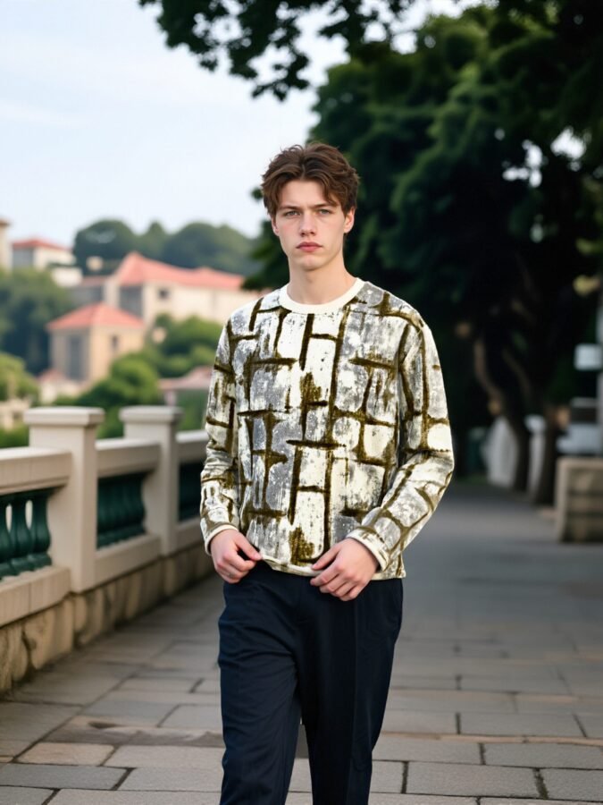 New 2025 Specialty Fabric Sweatshirt | Premium Crewneck 88223# | Exclusive Wholesale Streetwear - Image 6