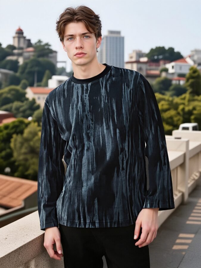 Hand-Painted Designer Sweatshirt | Artistic Crewneck 88227# | Exclusive Wholesale Streetwear - Image 12