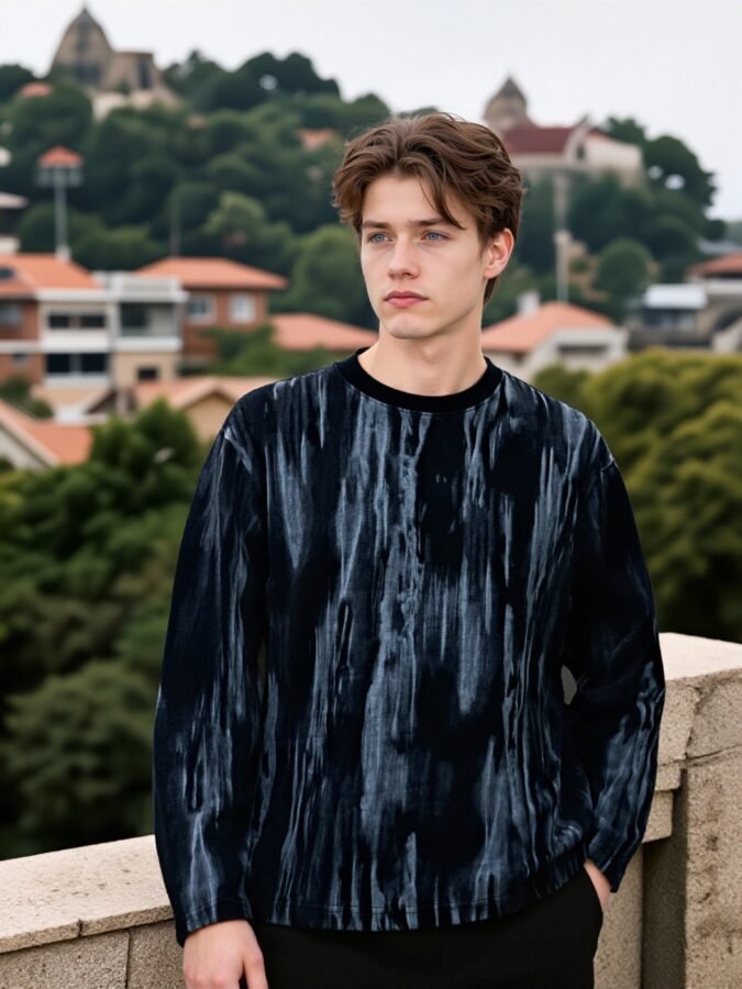 Hand-Painted Designer Sweatshirt | Artistic Crewneck 88227# | Exclusive Wholesale Streetwear - Image 10