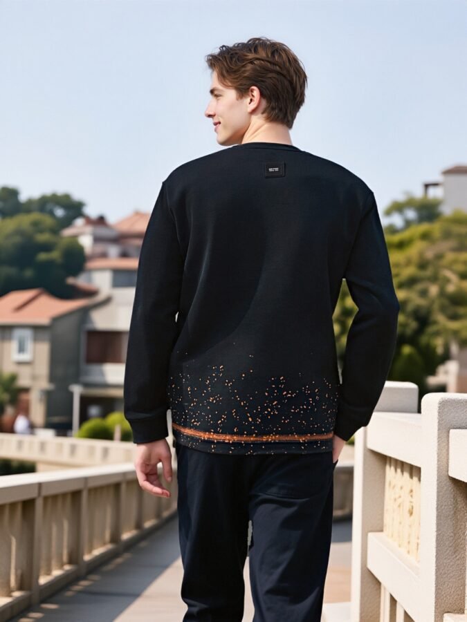 Hand-Painted Designer Sweatshirt | Artistic Crewneck 88250# | Exclusive Wholesale Streetwear - Image 19