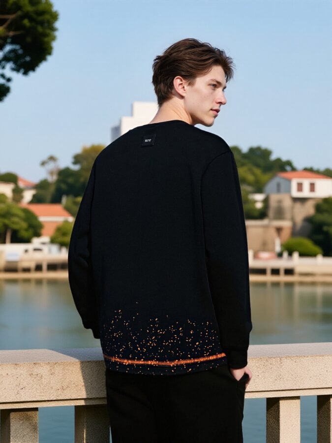 Hand-Painted Designer Sweatshirt | Artistic Crewneck 88250# | Exclusive Wholesale Streetwear - Image 18