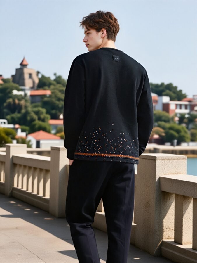 Hand-Painted Designer Sweatshirt | Artistic Crewneck 88250# | Exclusive Wholesale Streetwear - Image 17