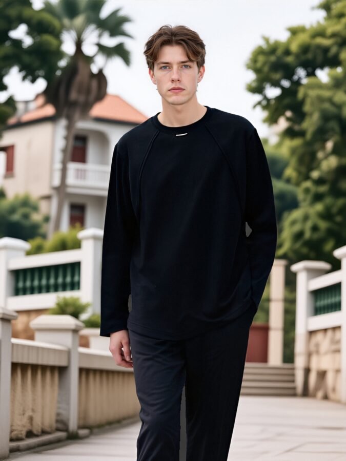 Structural Labeled Sweatshirt | Designer Crewneck 88262# | Premium Wholesale Streetwear - Image 14
