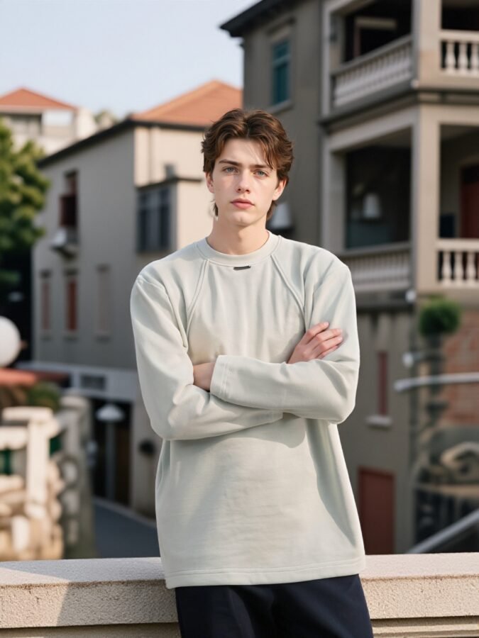 Structural Labeled Sweatshirt | Designer Crewneck 88262# | Premium Wholesale Streetwear - Image 5