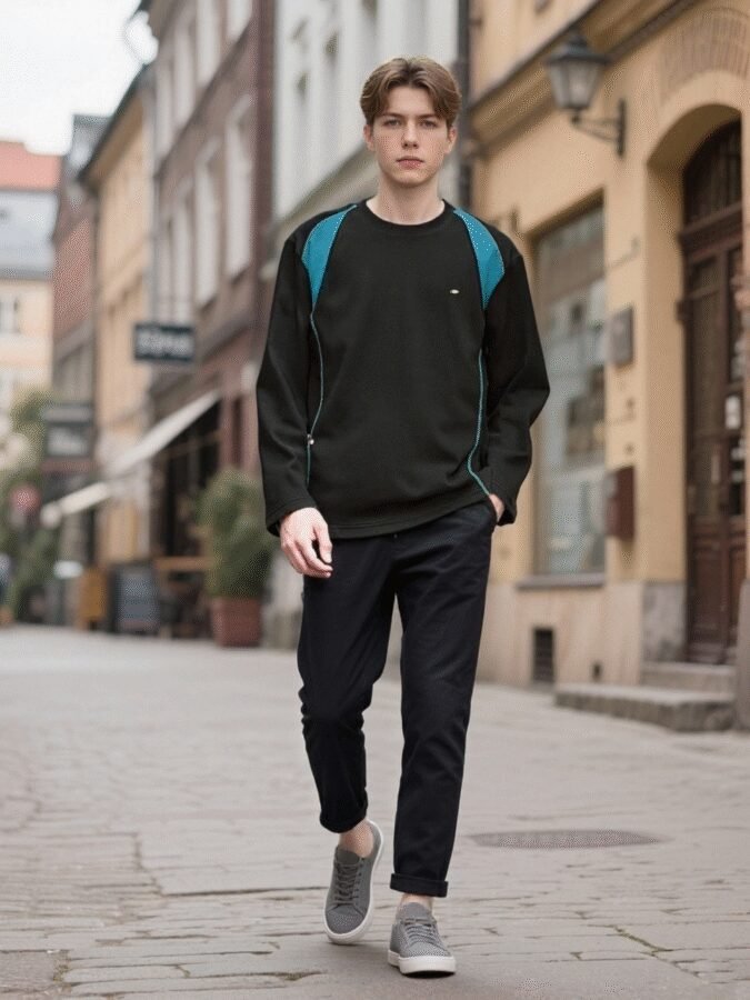 Revolutionary Color-Block Hoodie | 88205# Hass Stitch Structural Sweatshirt - Image 11