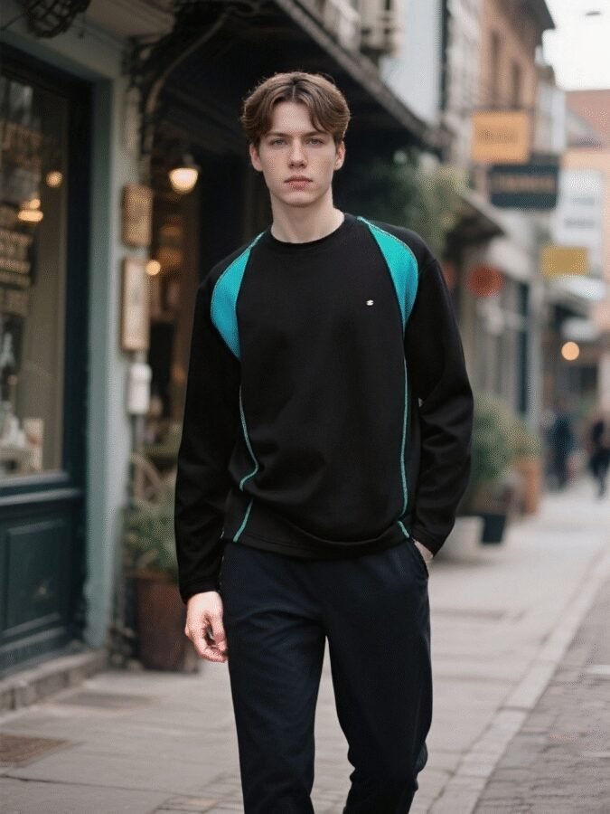 Revolutionary Color-Block Hoodie | 88205# Hass Stitch Structural Sweatshirt - Image 9
