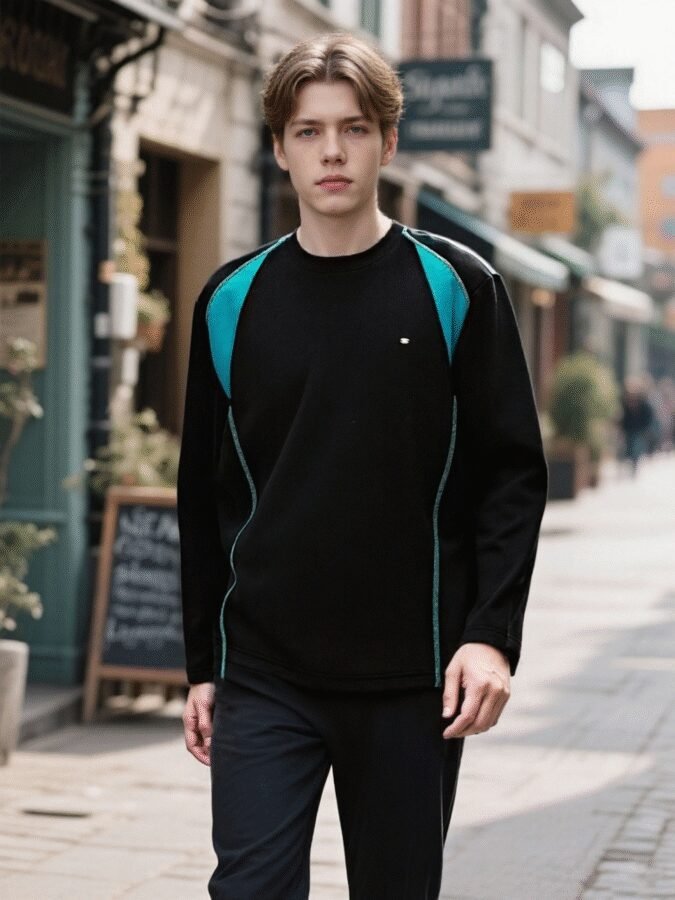 Revolutionary Color-Block Hoodie | 88205# Hass Stitch Structural Sweatshirt - Image 8