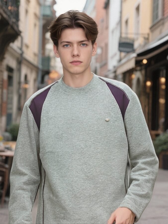Revolutionary Color-Block Hoodie | 88205# Hass Stitch Structural Sweatshirt - Image 6
