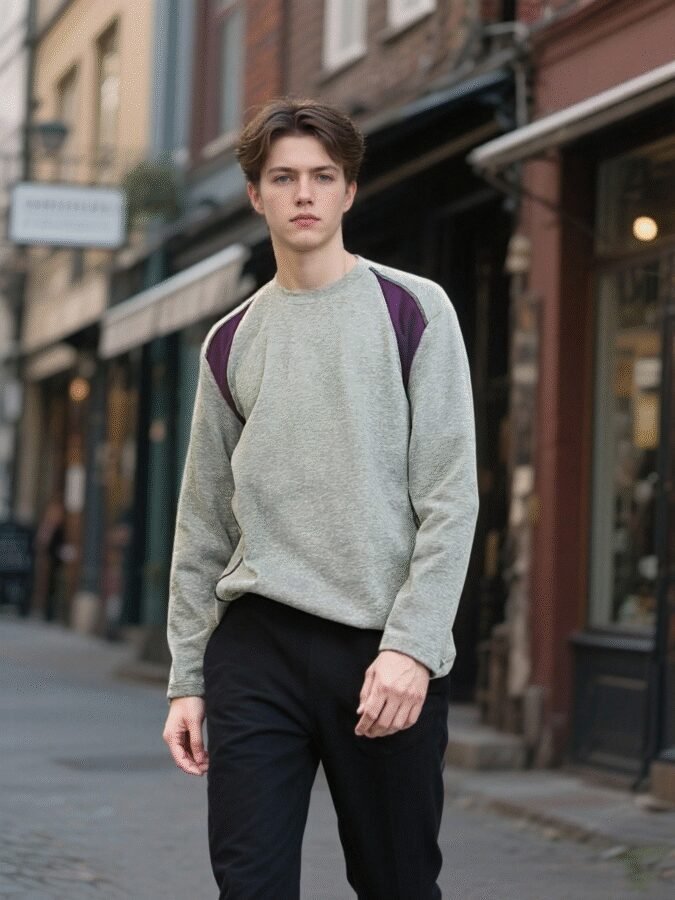 Revolutionary Color-Block Hoodie | 88205# Hass Stitch Structural Sweatshirt - Image 5