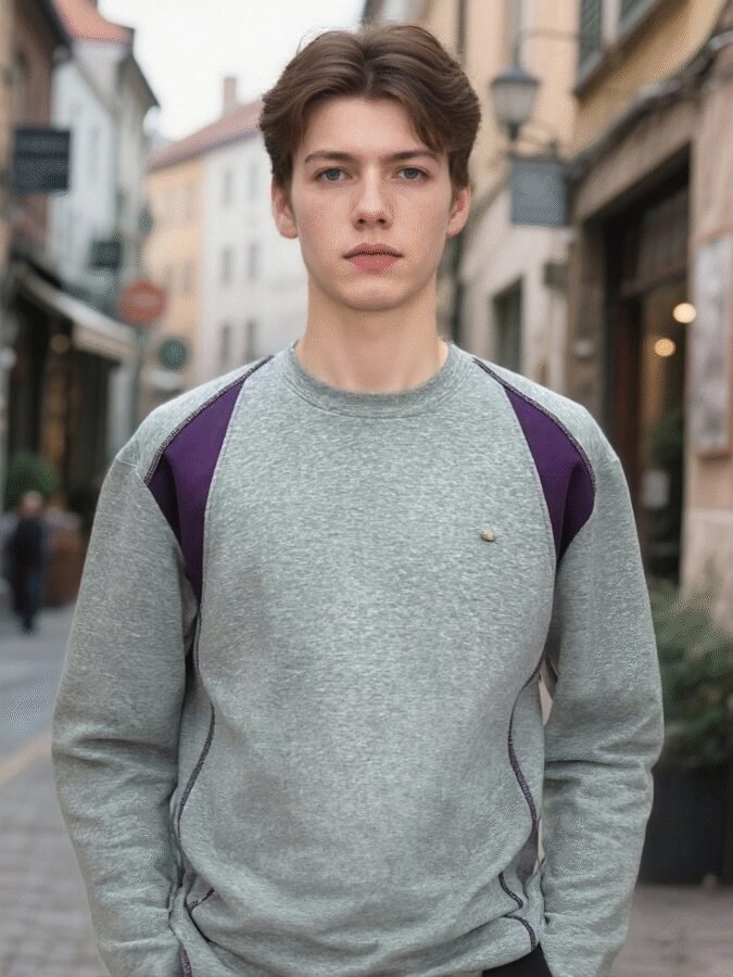 Revolutionary Color-Block Hoodie | 88205# Hass Stitch Structural Sweatshirt - Image 4