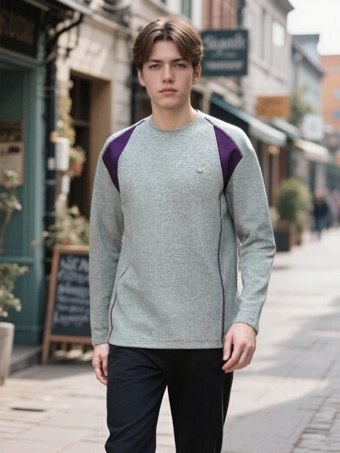 Revolutionary Color-Block Hoodie | 88205# Hass Stitch Structural Sweatshirt - Image 2