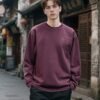 NEW Premium Contrast Stitch Sweatshirt | Style 88206# | Wholesale Original Streetwear - Purple