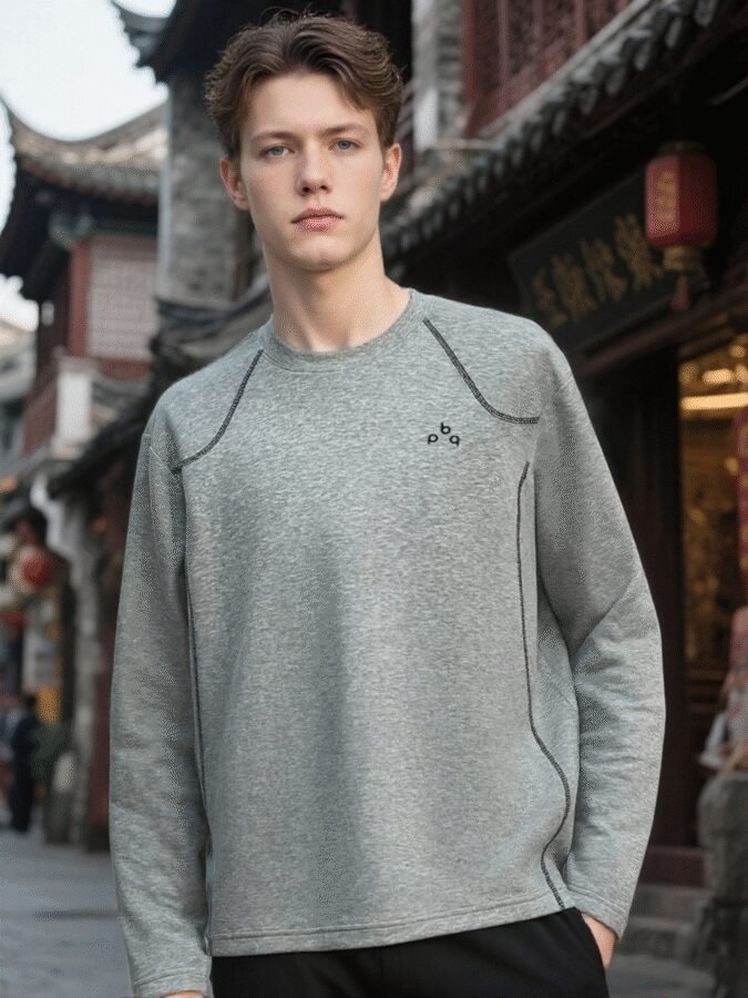 NEW Premium Contrast Stitch Sweatshirt | Style 88206# | Wholesale Original Streetwear - Image 10