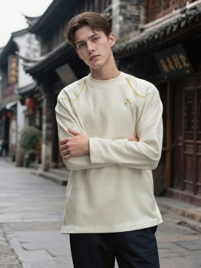 NEW Premium Contrast Stitch Sweatshirt | Style 88206# | Wholesale Original Streetwear - Image 5